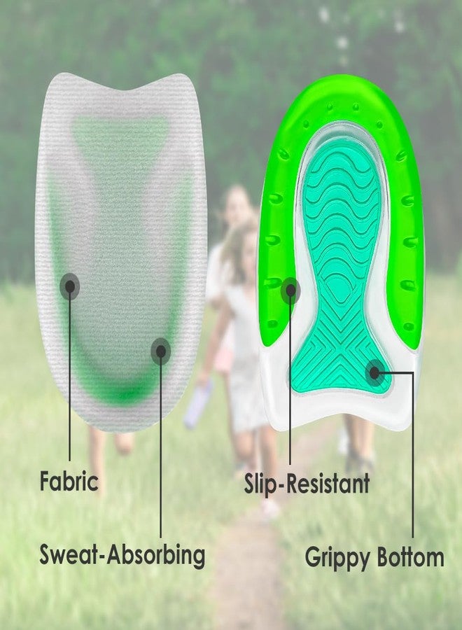 Beautulip Immediate Relief Heel Cups for Kids & Petite Women | Best for Sever’s Disease, Growing Pains & Plantar Fasciitis | Adhesive-Free Grippy Design for Sports Cleats & Sneakers | Sizes 3-7/4-8 (1 Pair) - Image 4